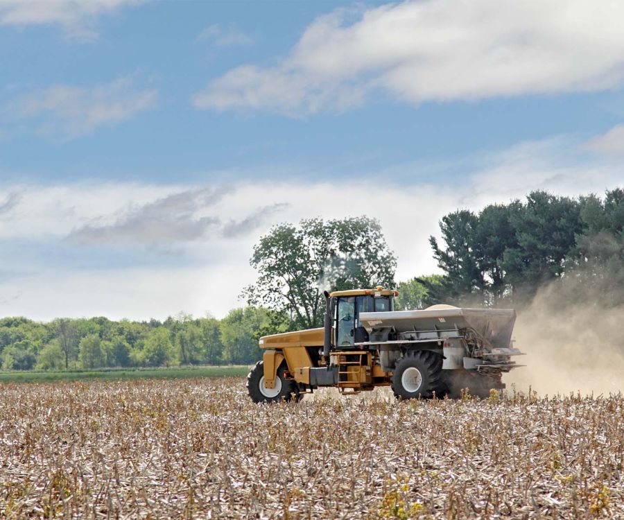 Harvex fall lime application