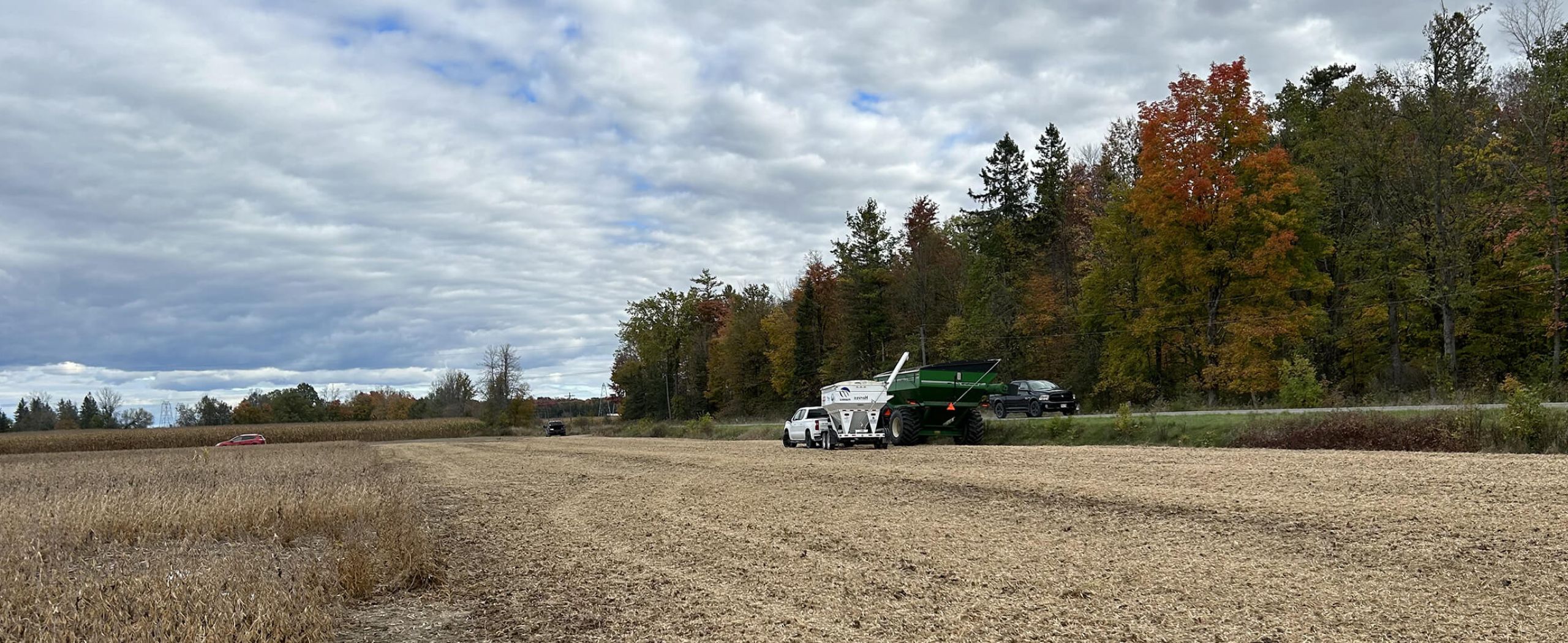 Harvex agricultural equipment at the field
