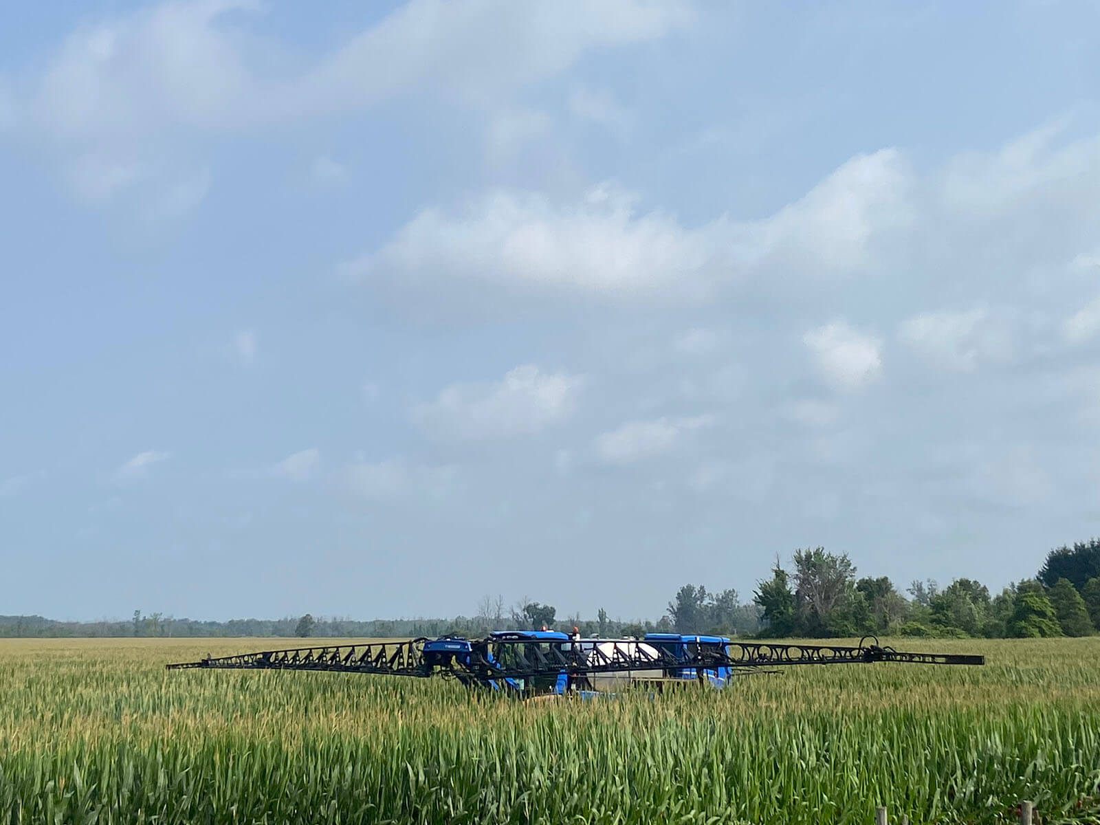 Harvex nutrient application on crop