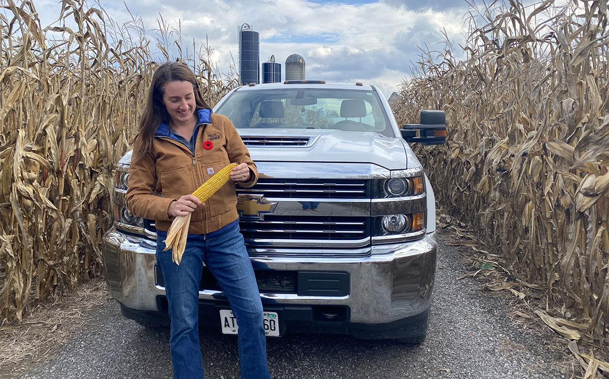 Harvex CCA support agronomist at the field