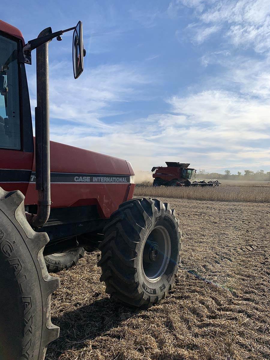 Harvex equipment in the field