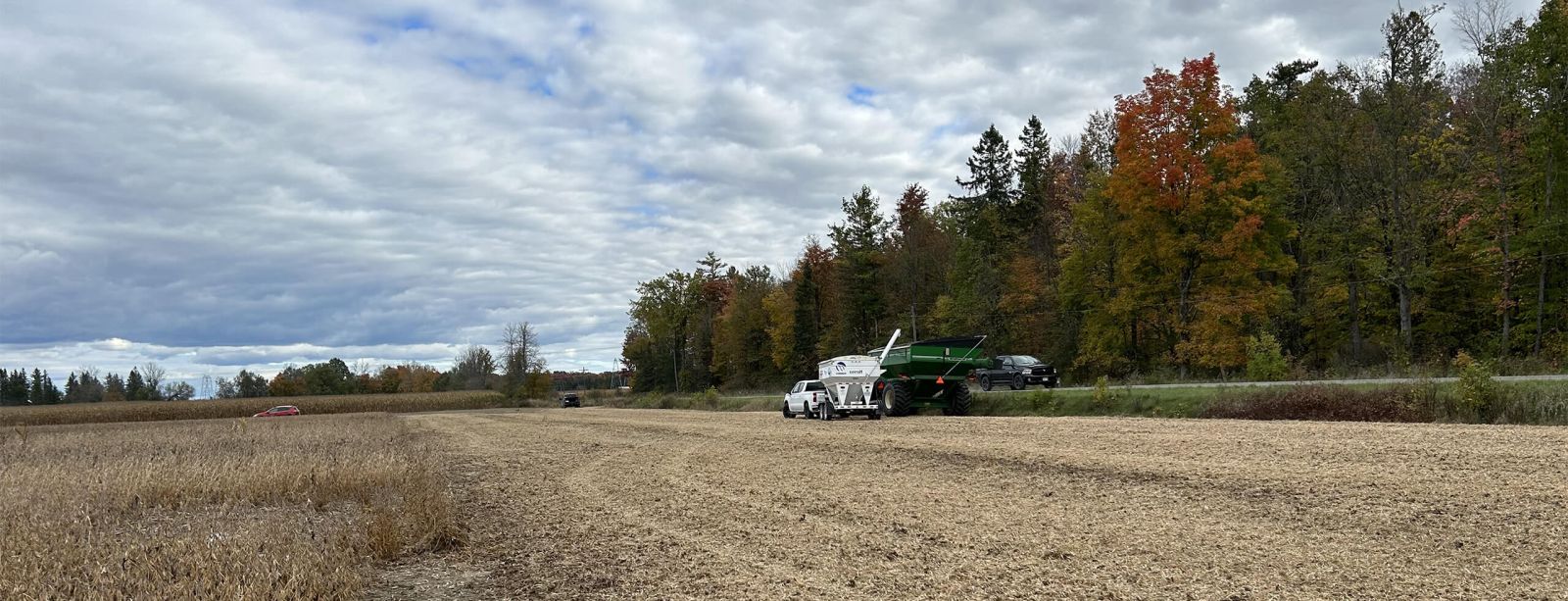 Harvex agricultural equipment at the field
