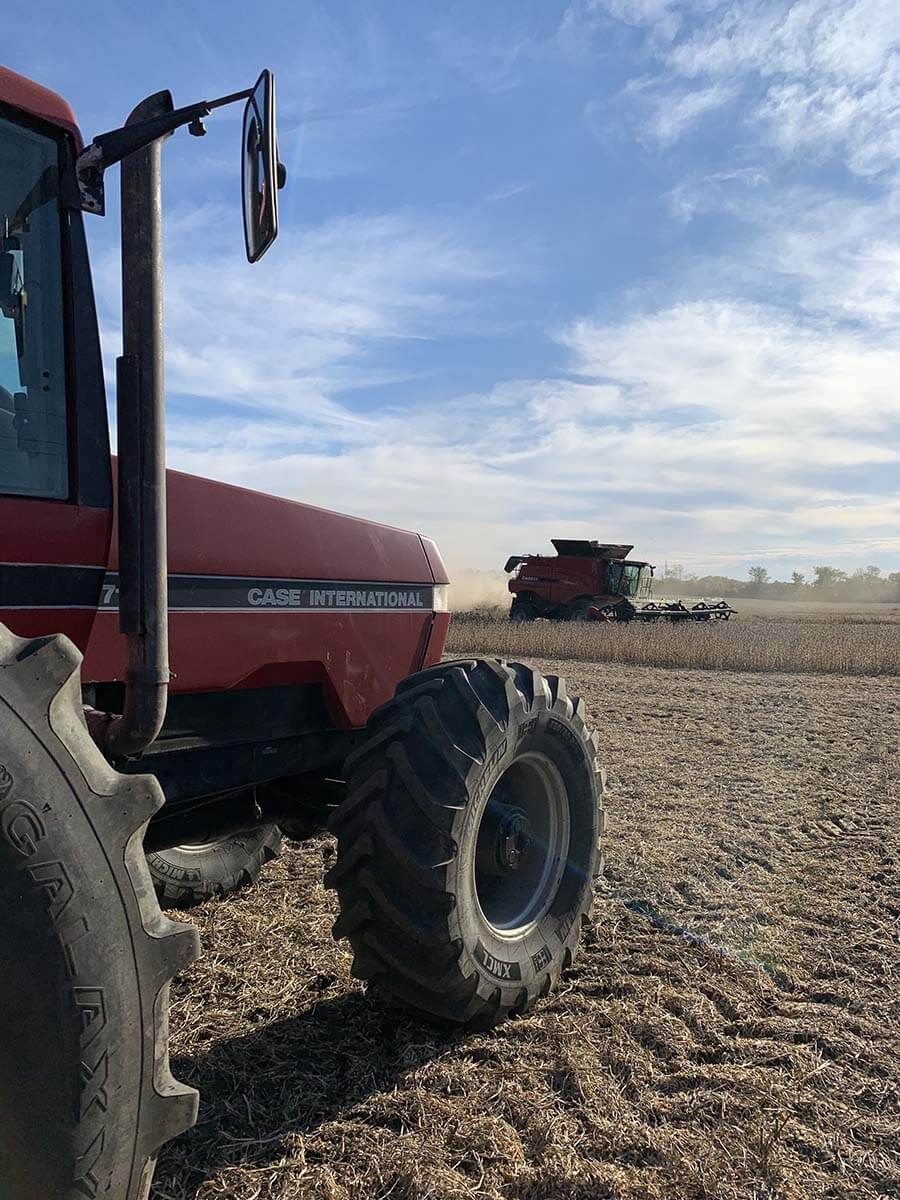 Harvex equipment in the field